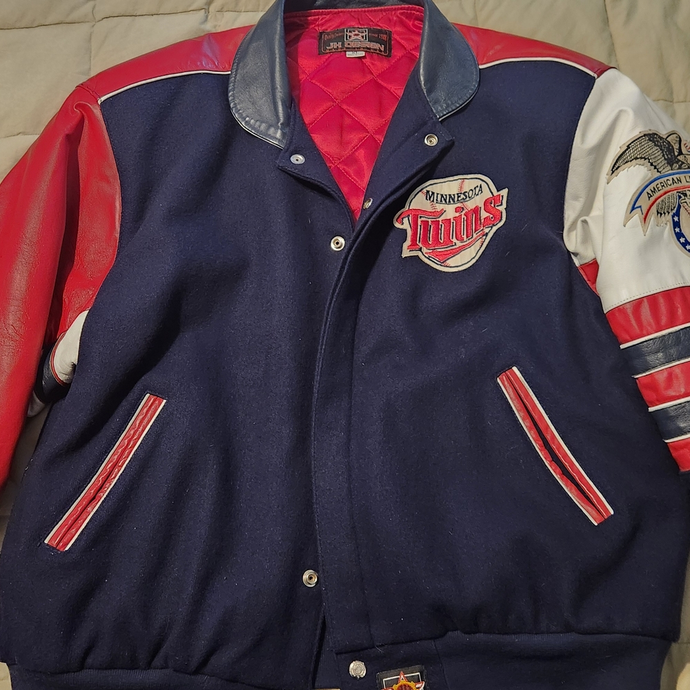 Minnesota Twins Varsity Jacket - Red, Blue, White